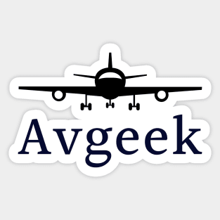 Aviation Geek (Avgeek) Sticker